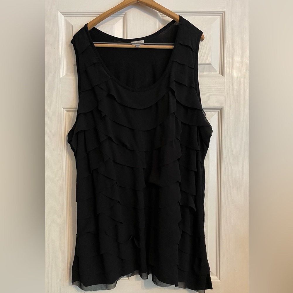 Avenue Tiered Sleeveless Tank. Size 30/32